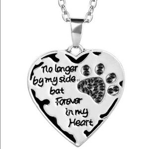 NO LONGER BY MY SIDE MEMORIAL NECKLACE